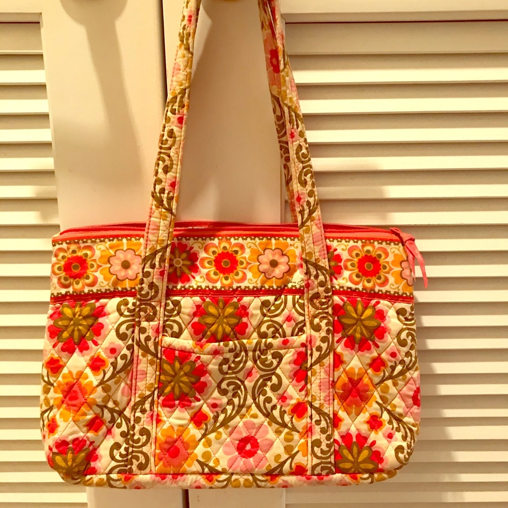 Vera Bradley Folkloric Quilted Tote Handbag